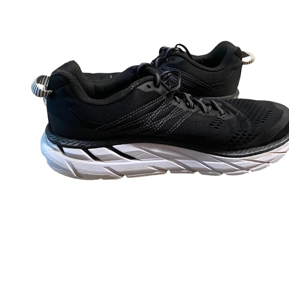 Hoka One One Clifton 6 Black White Women Running Shoes 1102873 BWHT Size 7.5 - Picture 2 of 16